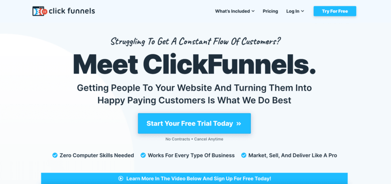 ClickFunnels 銷售漏斗工具